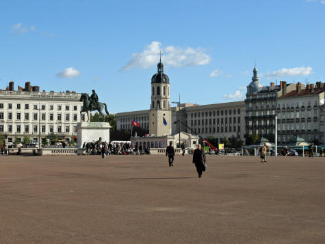 Place Bellecour in Lyon France